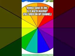 Roblox Color Or Die: is it worth playing? CLIP #shorts #roblox #robloxgames