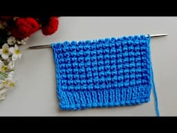 Easy Pearl Knitting Stitch Pattern/ मोती जैसी बुनाई