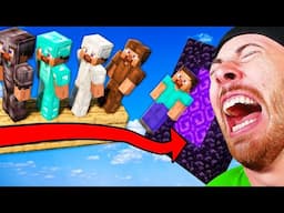 Upgrading Steve's Armor Until He Survives (Funny Animation)