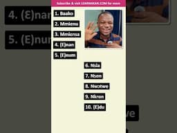 Counting from 1-10 in Twi |  #akan #twi #learntwi