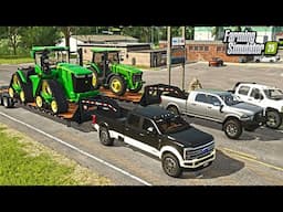 HAULING HEAVY OVERSIZED LOADS- CHEVY VS FORD VS DODGE DIESEL! | FS25