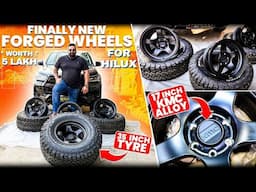 NEW ALLOY WHEELS FOR MY HILUX😍|| KMC 17 INCH FORGED ALLOYS & 35 INCH BFG TYRES || 5 LAKHS🔥