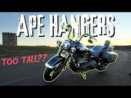 APE HANGER Handlebars on a Harley-Davidson Heritage Classic