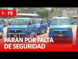 Conductores suspenden servicio y piden mayor seguridad | Primera Edición | Noticias Perú