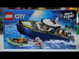 LEGO City 60456 Police Boat Speed Build
