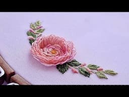 Easy Rose Embroidery Anyone Can Try!