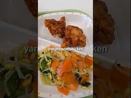 Korean Fried Chicken | Japanese School Lunch 給食 #shorts
