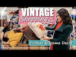Shopping for VINTAGE in ITALY - Clothes and Home Decor - Second Hand Haul