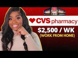 Hiring Now! 5 Work From Home Jobs At CVS and More | 2025