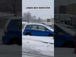 Canada mein Snowstorm #canada #toronto #shorts