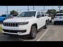 Beautiful white 2025 Jeep Wagoneer 4x4  The height of luxury while still having