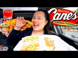 Raising Cane's Fried Chicken Mukbang + Texas Toast and Fries 먹방 Eating Show!
