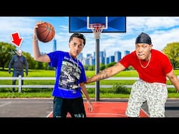Gangster Boy Challenges Lil Brother In Basketball, What Happens Is Shocking😱