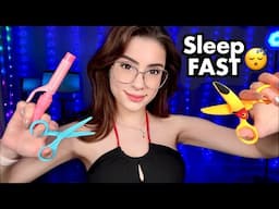 ASMR Haircut FAST & AGGRESSIVE 💇‍♀️😵 Hairclips, Braids, Hair Curler, SLEEP FAST 💤
