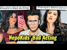 KARAN JOHAR JUSTIFYING KHUSHI KAPOOR & IBRAHIM ALI KHAN'S BAD ACTING