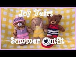 Let's Make The Joy Bears Summer Outfit Crochet Pattern