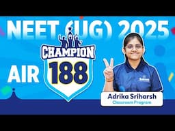 NEET UG 2025 Topper | Adrika Sriharsh AIR 188 | My NEET Prep Blueprint