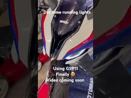 Daytime running lights bmw s1000rr using a GS911 beta testing #shorts #bike #s1000rr