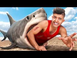 SWIMMING In A SHARK INFESTED POOL.. [Sharks And Minnows]