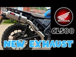 Honda Cl500 | Black widow exhaust | Honda scrambler