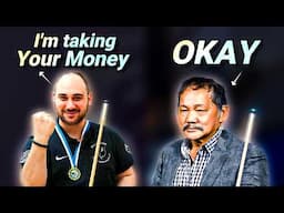 Very Confident PLAYER Thinks He CAN Hustle 64-Year Old EFREN REYES
