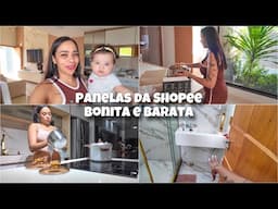 TESTEI MINHAS PANELAS NOVAS | COMPRAMOS AS MADEIRAS DOS BANHEIROS | ROTINA DE MÃE