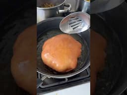 The joy of frying a PURI! What would you eat this with????? #shorts #food #foodwithchetna