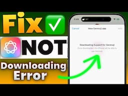 Fix Apple Intelligence Download Stuck Error:How to Fix Apple Intelligence Not Downloading on iPhone?