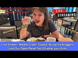 Market Crash, Vitaly nuisance Vlogger...Live from Angeles City Philippines