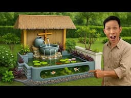 Build 5-star resort for my KOI fish right at home | DIY aquarium