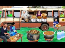 Bus Restaurant World's Famous Street Food Cooking Hindi Kahani Hindi Moral Stories New Comedy Video