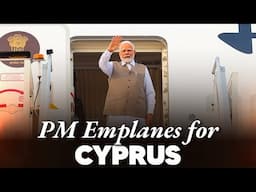 LIVE: PM Modi Emplanes for Nicosia, Cyprus