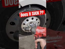 NEW Milwaukee High Torque RIPPING Off SEMI TRUCK LUGS - All the Power!! #milwaukee #tools #mechanic