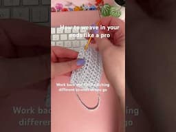 How to Weave in Crochet Ends (The Right Way!) #crochet #crochettips #crochetforbeginners