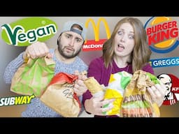 TRYING VEGAN FAST FOOD as non-vegans