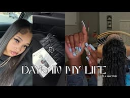 Days In My Life *as a nail tech* 💕💅 || new camera ?!!, nail day, silk press hair appt + more
