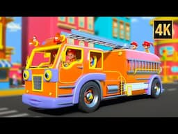 Wheels on the Firetruck go Round and Round + More Baby Songs