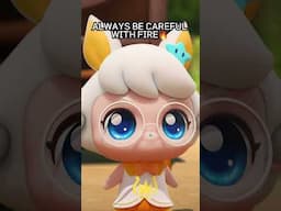 Always be careful with Fire🔥 #catchteenieping #teenieping #cute