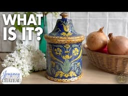 Beautiful Hand-Painted Container for the Chateau - WHAT IS IT?