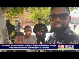 NEWS Source: President visits family of 11-yr-old Adrianna Younge who was found dead in hotel pool