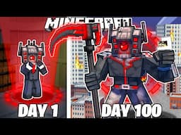 I Survived 100 Days as EXECUTOR SPEAKERMAN in Minecraft!