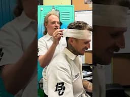 Jake was measuring my brain capacity with a sanek strip  🧙‍♂️ #barbershop #barber #barberlife