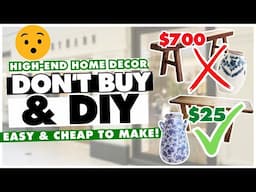 🤯 WOAH! These BUDGET DIYS give a high-end look for SO. MUCH. LESS! ⭐️ Home Decor DIY Dupes