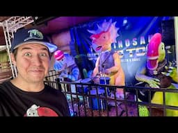 Animatronic Dinosaurs Rock Band NEW At Dinosaur World Florida & Best View/Place To Watch Trains!