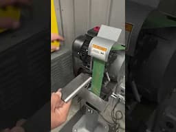 Using the RadiusMaster to match a beveled edge on a piece of 3/8” plate. At Trick-Tools.com!
