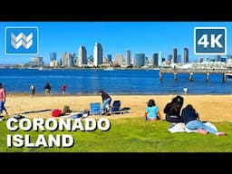 [4K] San Diego Skyline Viewpoint - Coronado Ferry Landing Park 2025 Walking Tour Vlog & Travel Guide