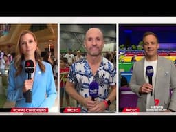 So glad I went first! 😂 TV reporter Paul Dowsley’s epic stunt during live GFA broadcast 🤯