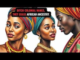 DITCH COLONIAL NAMES, They Erase African Ancestry.