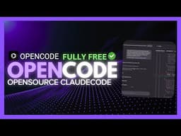 OpenCode: NEW Agentic AI Coder! OPENSOURCE ClaudeCode Alternative! (Fully Free)