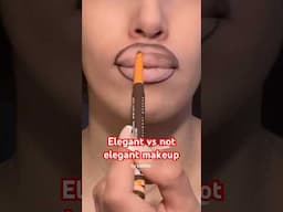 Elegant vs not elegant makeup #ele #elegant #elegantmakeup #elegance #elegantlook